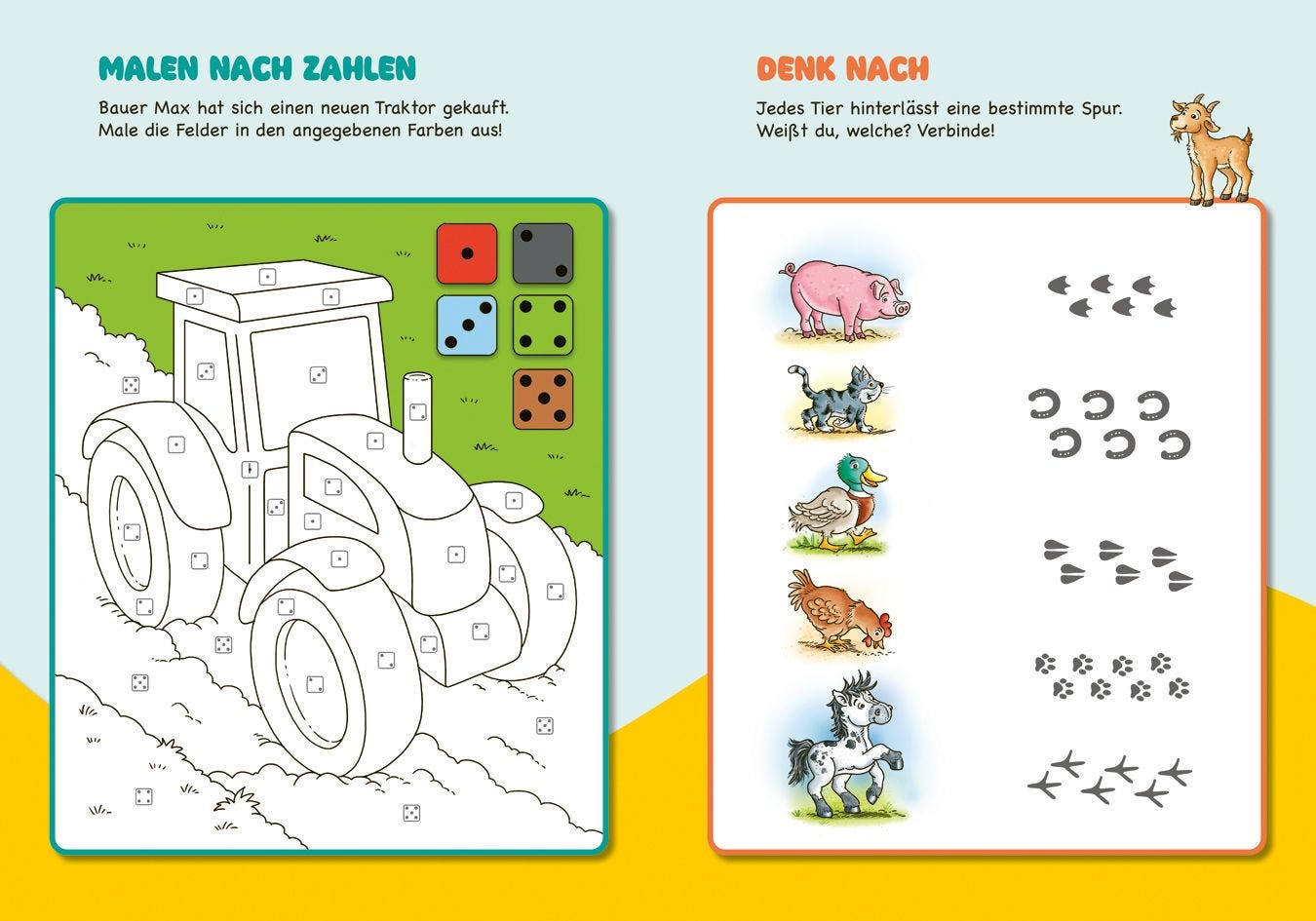 Malen Tessloff Malen und Rätseln für Kindergartenkinder. Bauernhof