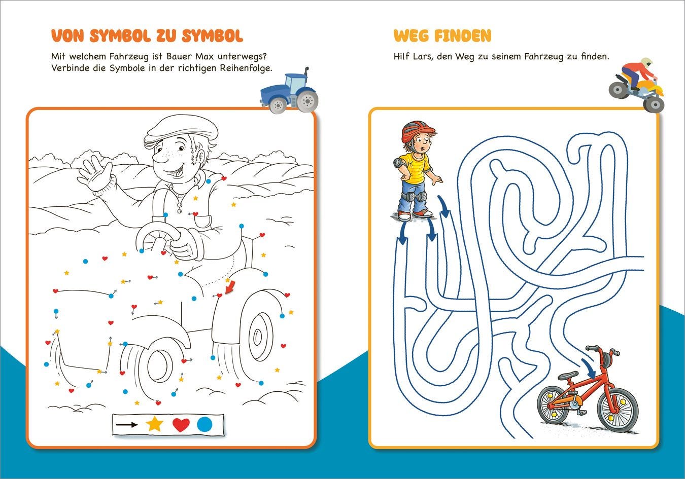 Malen und Rätseln für Kindergartenkinder. Fahrzeuge