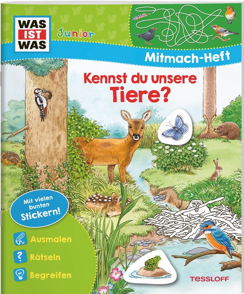 WAS IST WAS Junior // Mitmach-Heft // Kennst du unsere Tiere?