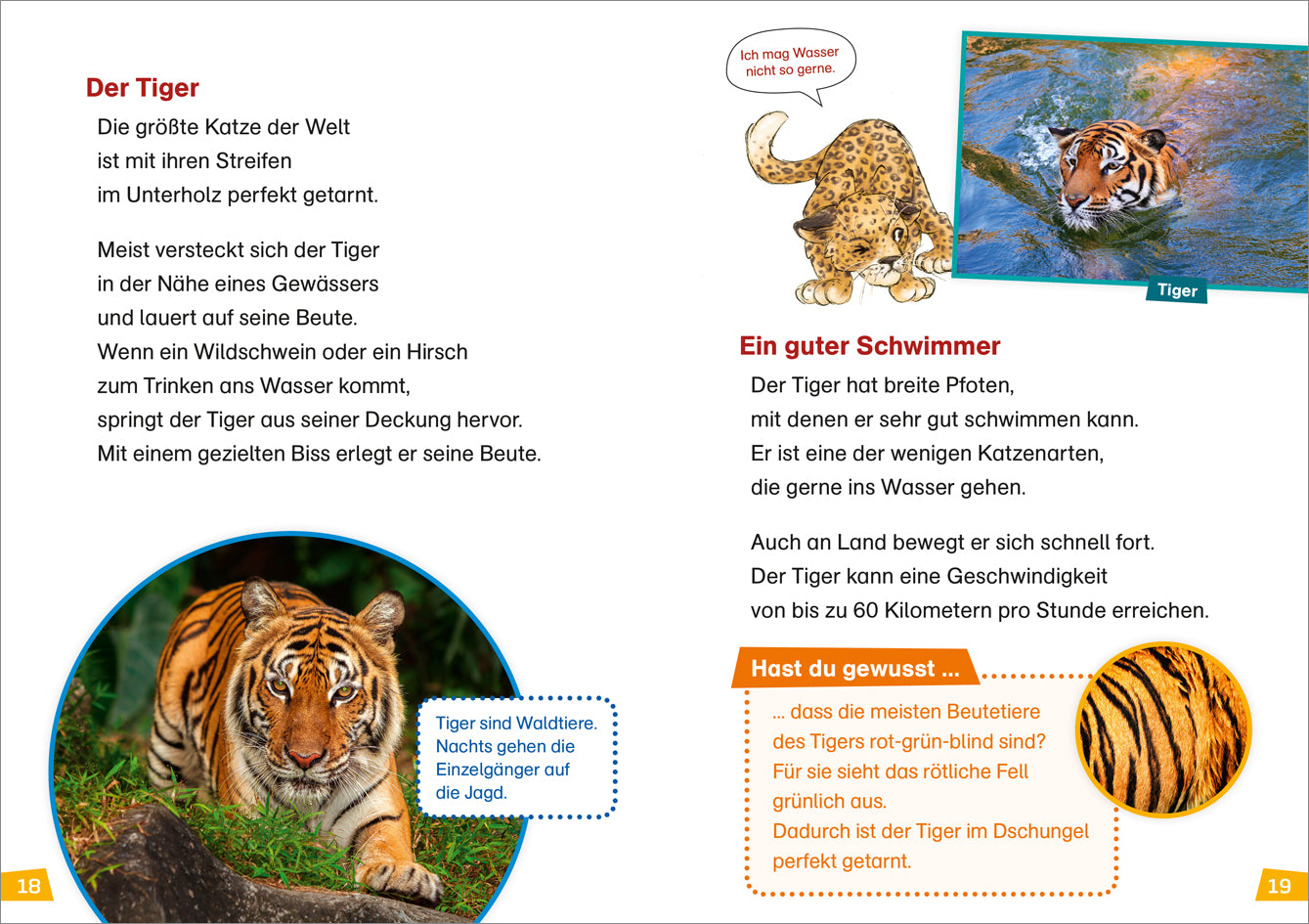 WAS IST WAS Erstes Lesen. Raubkatzen