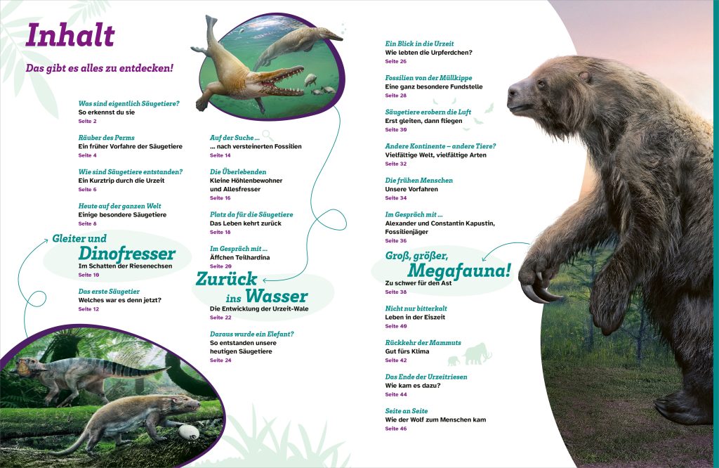 Buch Tessloff WAS IST WAS Säugetiere der Urzeit. Von Flughörnchen bis Mammut