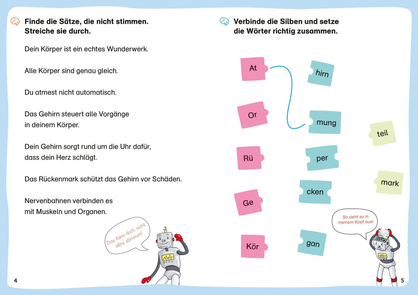 Sachbuch Tessloff WAS IST WAS Erstes Lesen. Leserätsel Unser Körper
