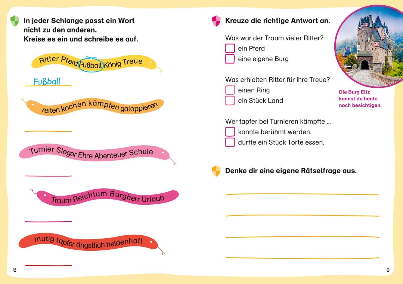 Sachbuch Tessloff WAS IST WAS Erstes Lesen. Leserätsel Ritter und Burgen