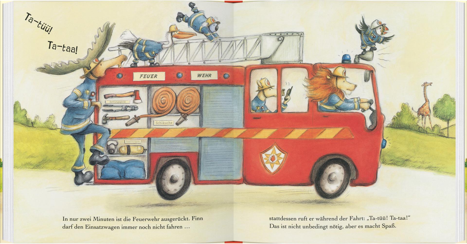 Finn, der Feuerwehrelch