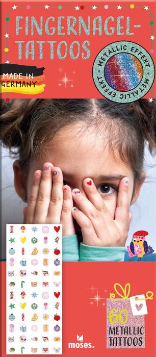 Weihnachten Moses Verlag Fingernagel-Tattoos metallic
