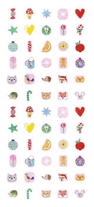 Weihnachten Moses Verlag Fingernagel-Tattoos metallic