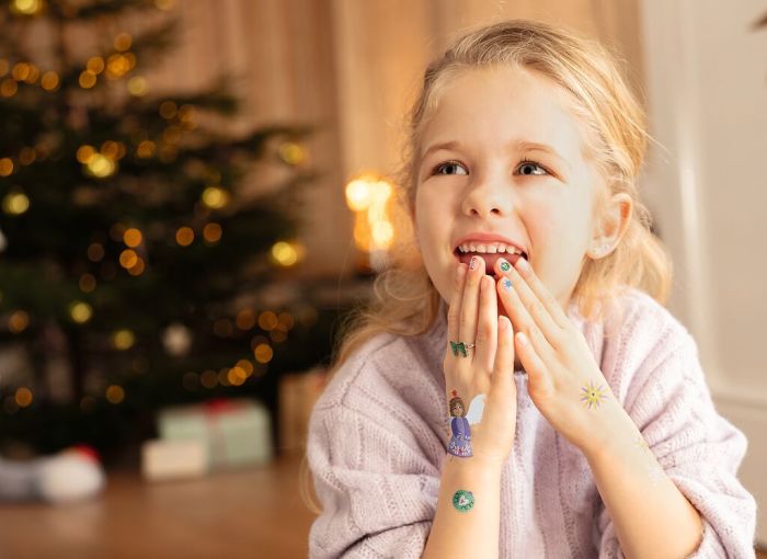 Weihnachten Moses Verlag Fingernagel-Tattoos metallic