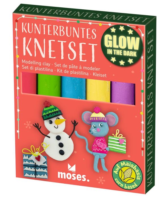 Sonstiges Moses Verlag Kunterbuntes Knetset Glow