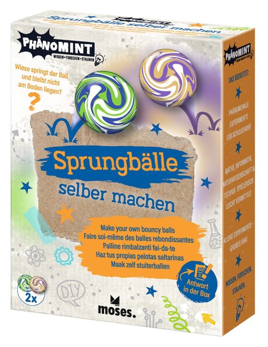 Experiment Moses Verlag PhänoMINT Sprungbälle selber machen