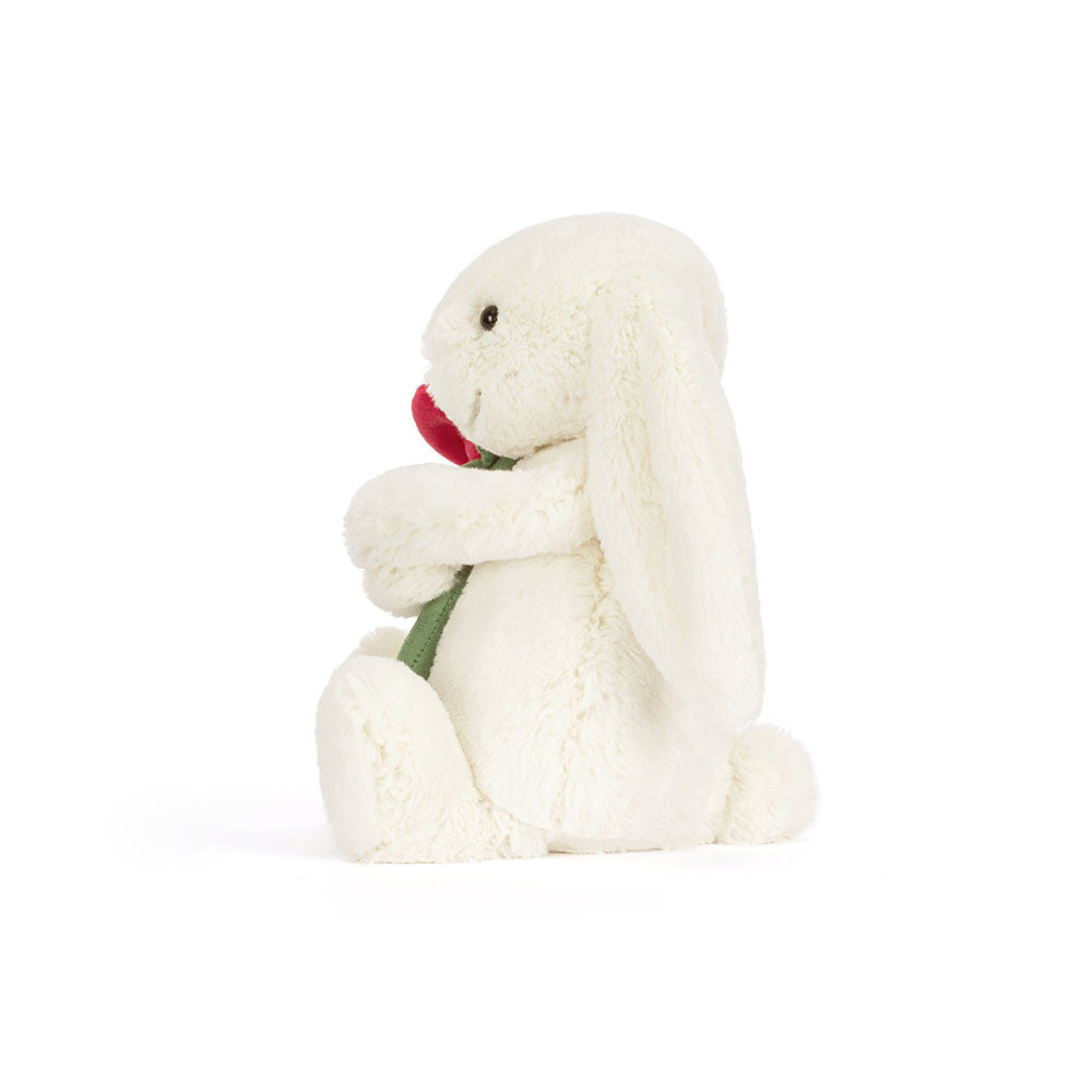 Plüschtier Jellycat Cream Bunny mit Rose