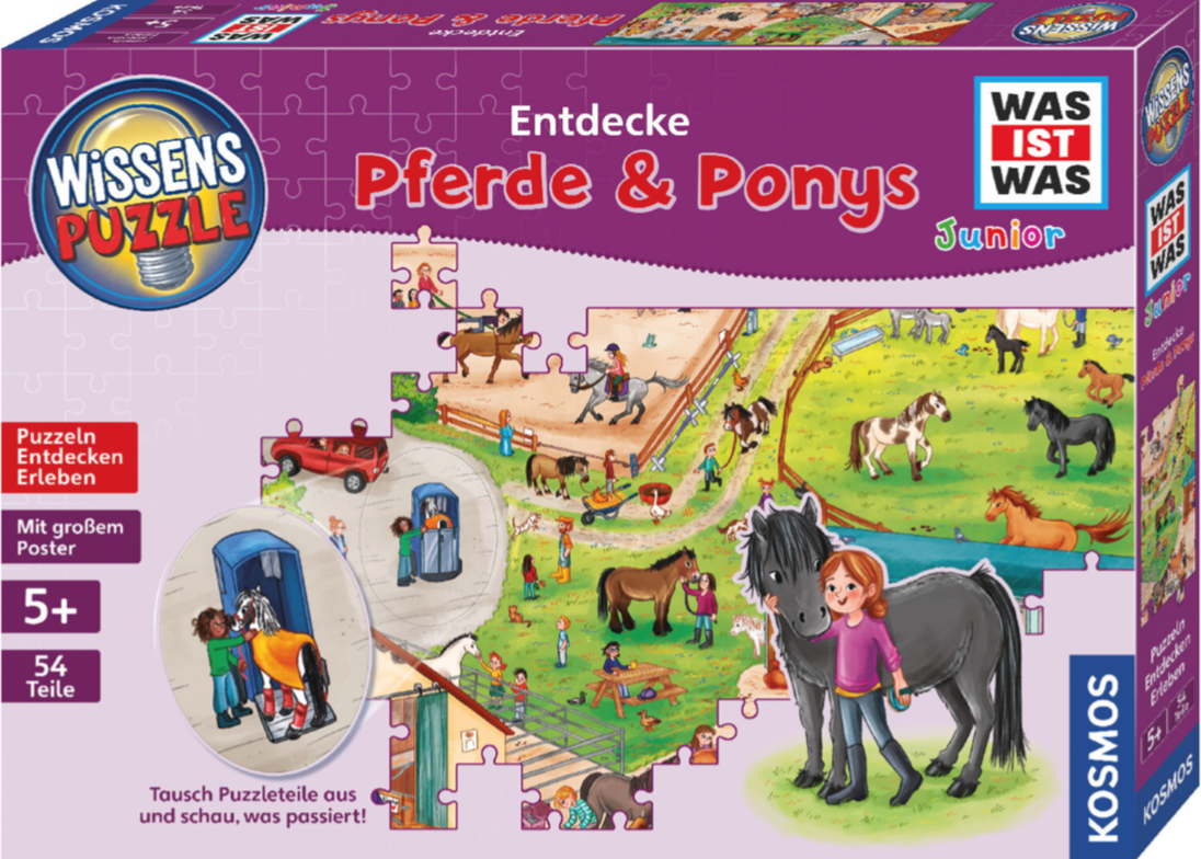 Wissenspuzzle: WAS IST WAS junior - Entdecke Pferde und Ponys