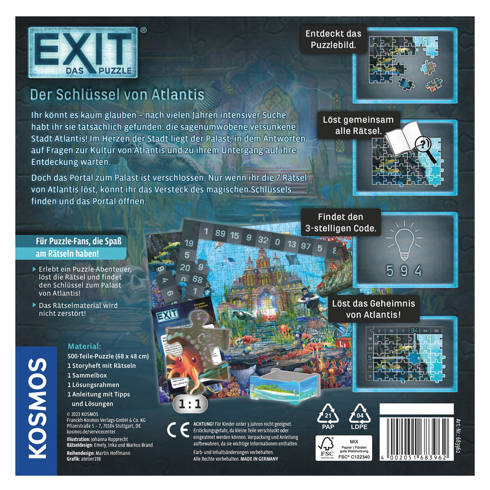 EXIT - Das Puzzle: Der Schlüssel von Atlantis