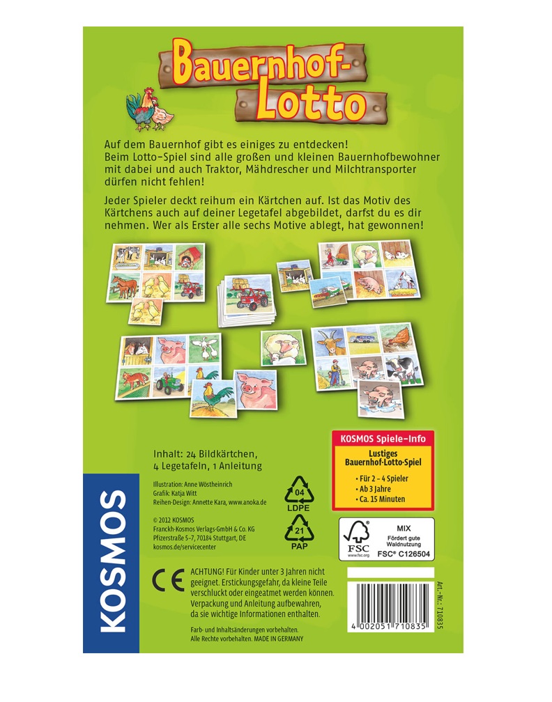Bauernhof-Lotto