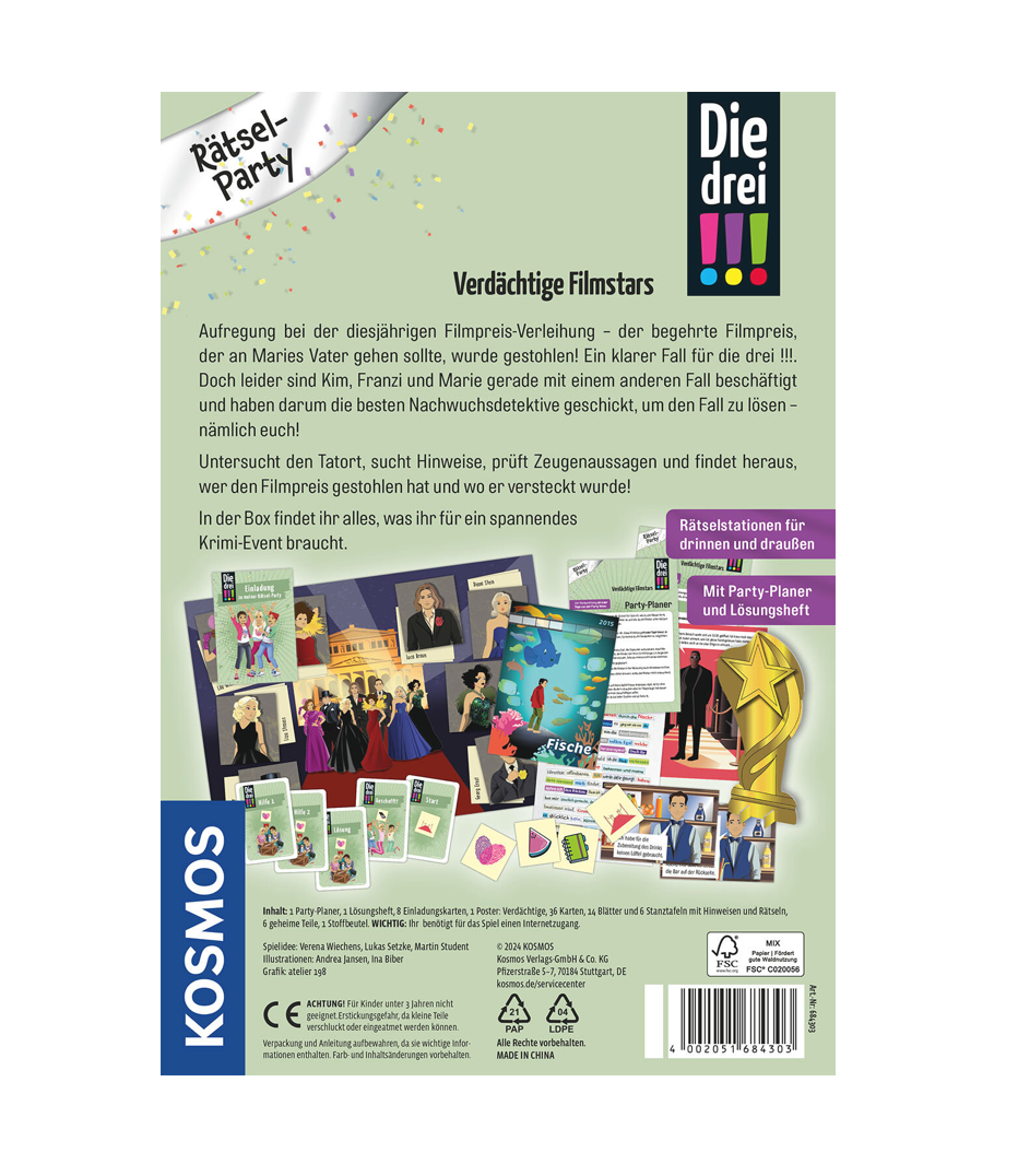 Die drei !!! Rätselparty