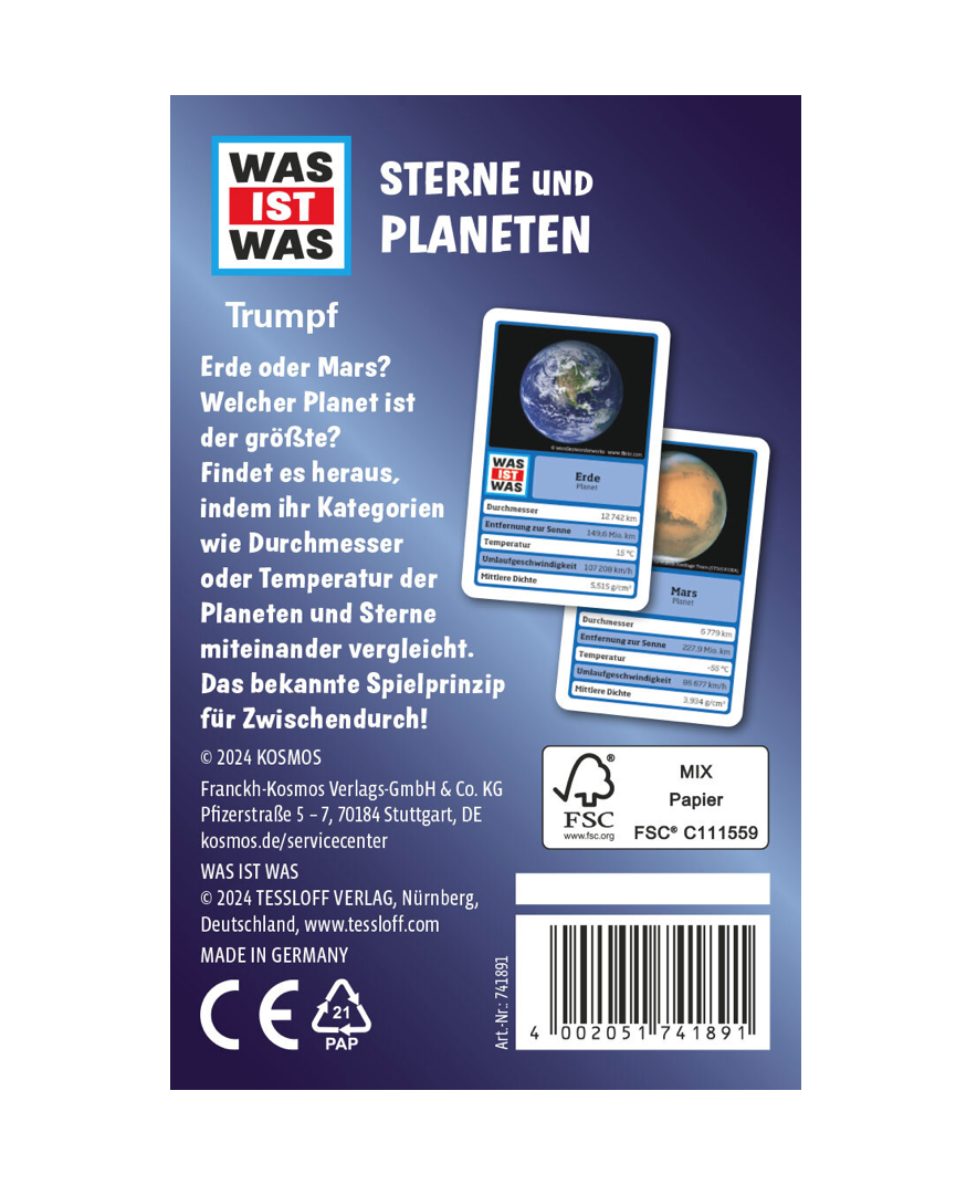 WAS IST WAS Trumpf Sterne und Planeten