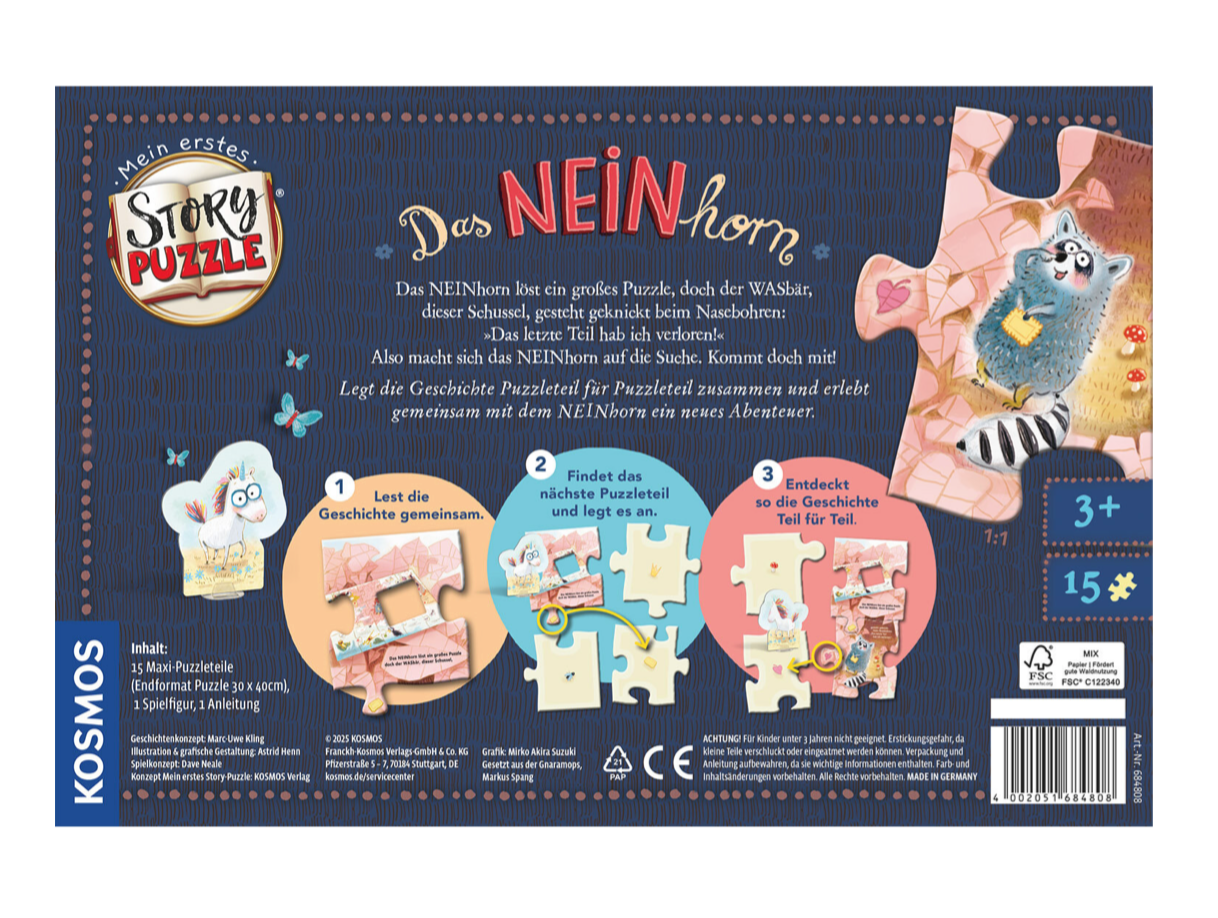 Puzzle KOSMOS Mein erstes Story-Puzzle: Das NEINhorn