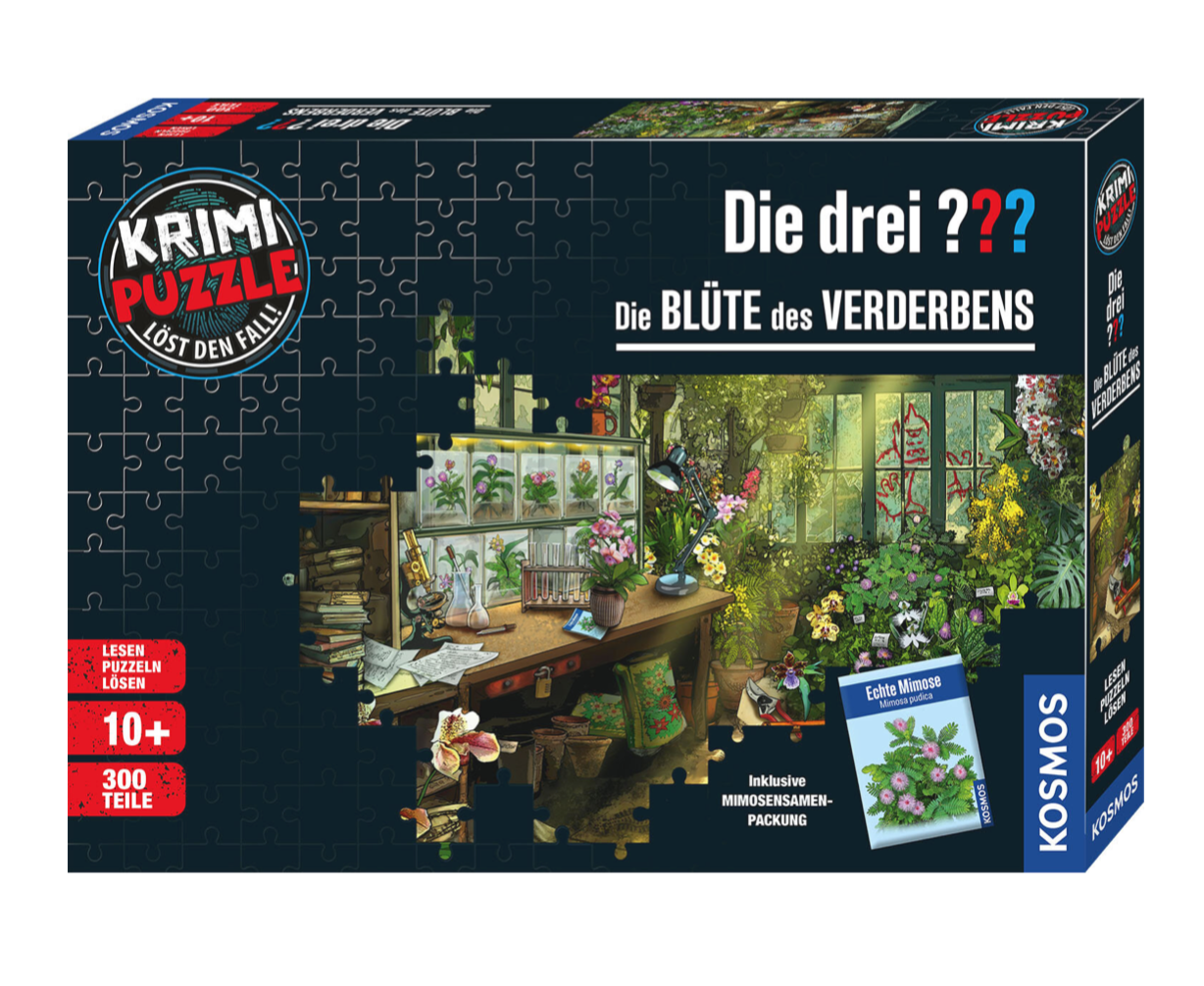 Puzzle KOSMOS Krimipuzzle ??? - Die Blüte des Verderbens (300 Teile)