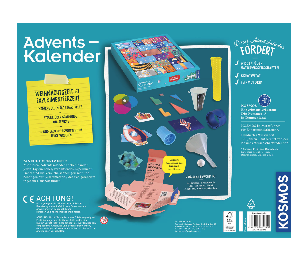 Adventskalender KOSMOS Adventskalender - Die schönsten Experimente zur Weihnachtszeit