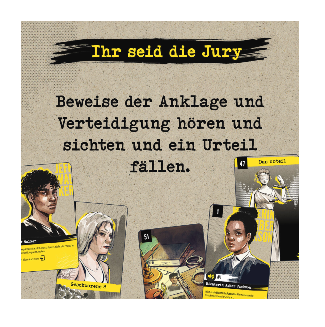 Rätselspiel KOSMOS Die Jury: Zwei Gesichter - ein Schuss