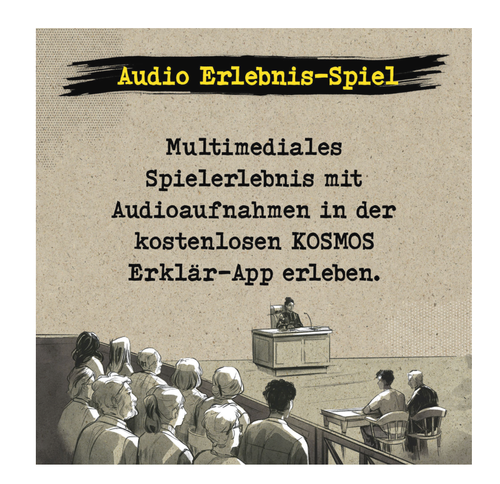 Rätselspiel KOSMOS Die Jury: Zwei Gesichter - ein Schuss