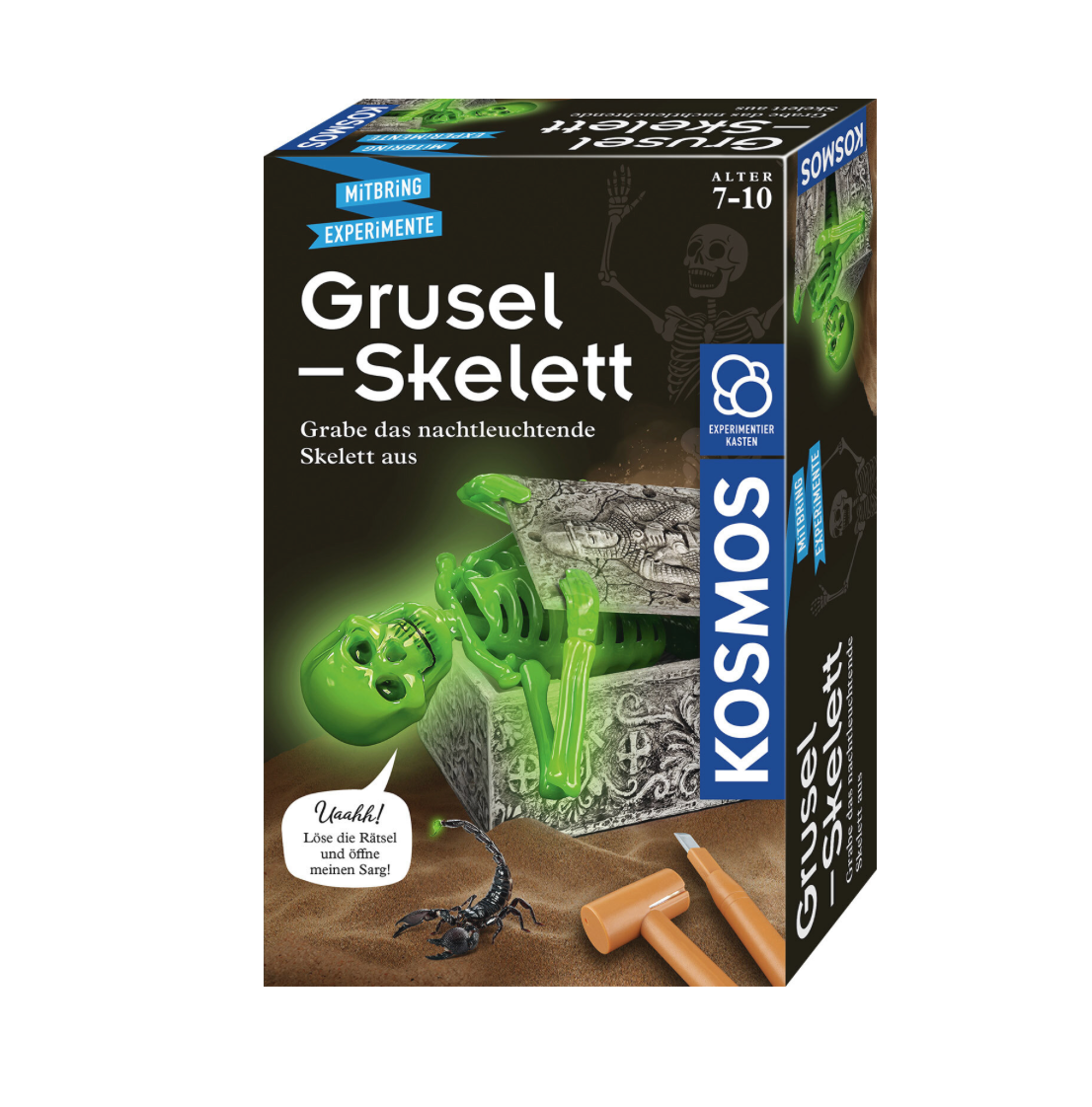 Experiment KOSMOS Grusel-Skelet (Ausgrabung)