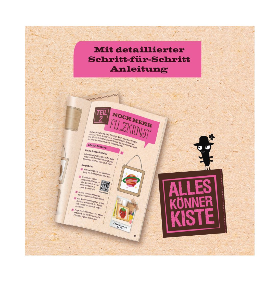 Basteln KOSMOS Filz-Bild