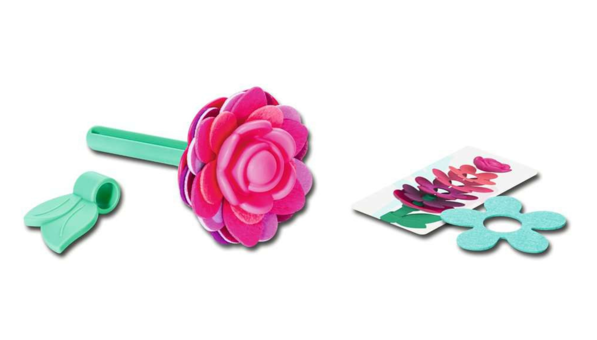 play+ ⎮ Blumen Steck- und Spiel-Set: Kleiner Blütenzauber pink