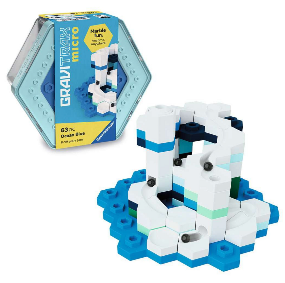 GraviTrax micro⎮ Ocean Blue (63 pc)