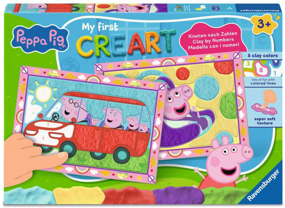 My First CreArt, Kneten nach Zahlen Peppa Wutz - Baby Evie