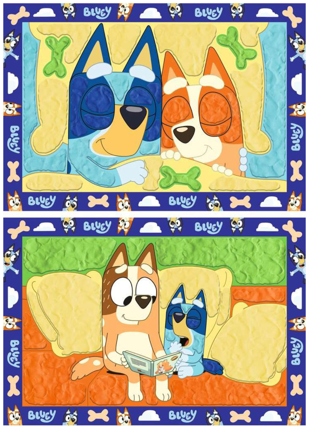 My First CreArt, Kneten nach Zahlen - Gute Nacht, Bluey!