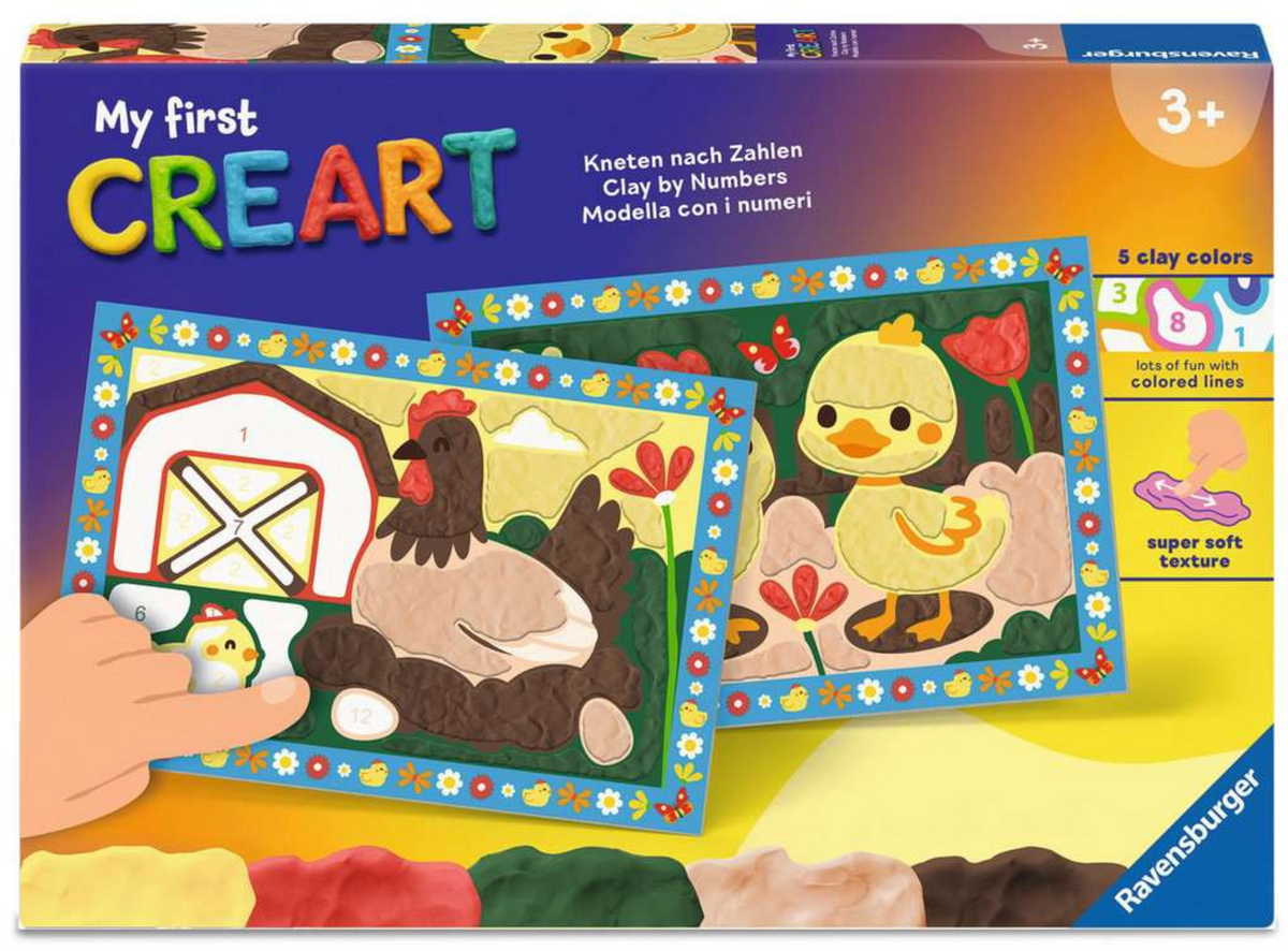 My First CreArt, Kneten nach Zahlen - Glückliche Küken