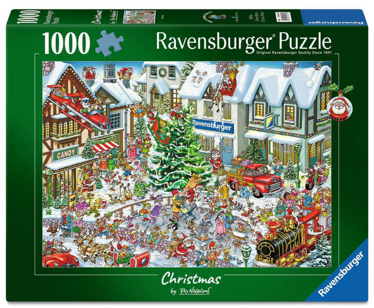 Weihnachtspuzzle 1000 Teile - Wimmelbild Weihnachten von Ray Nicholson