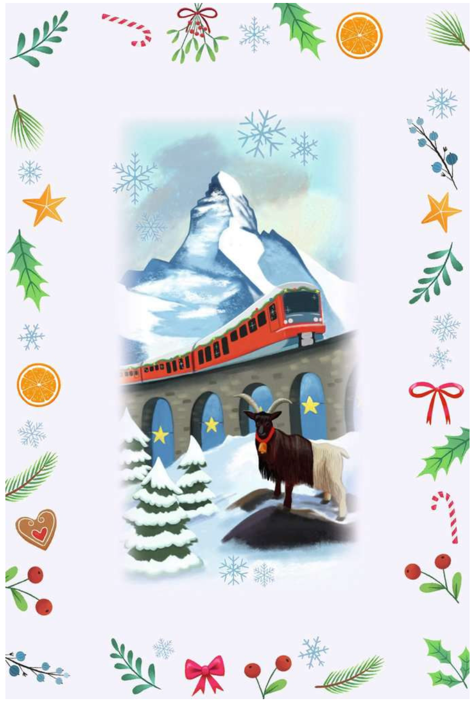 Puzzle-Adventskalender 24x 56 Teile - Christmas around the World