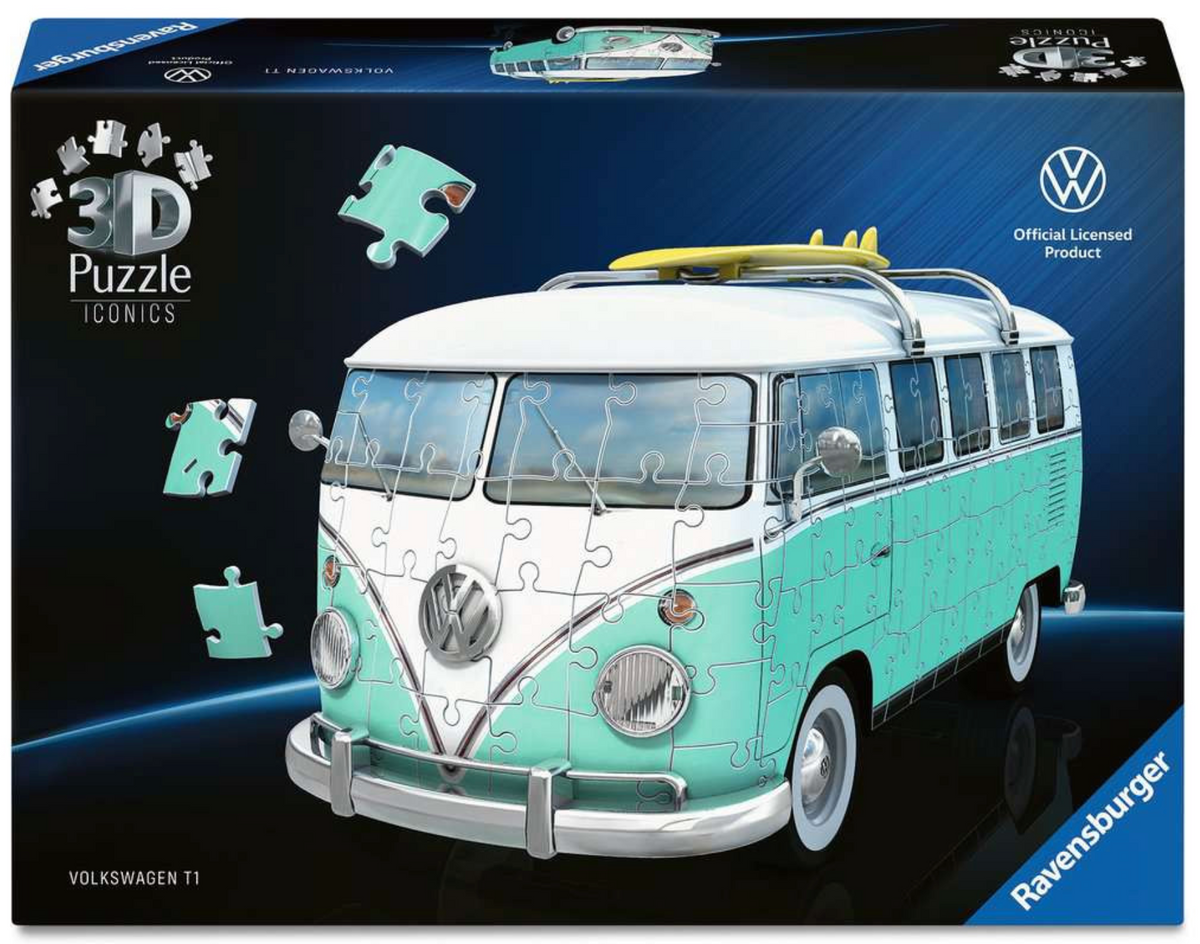 3D Puzzle Iconics: Volkswagen T1 Chrom Editionon