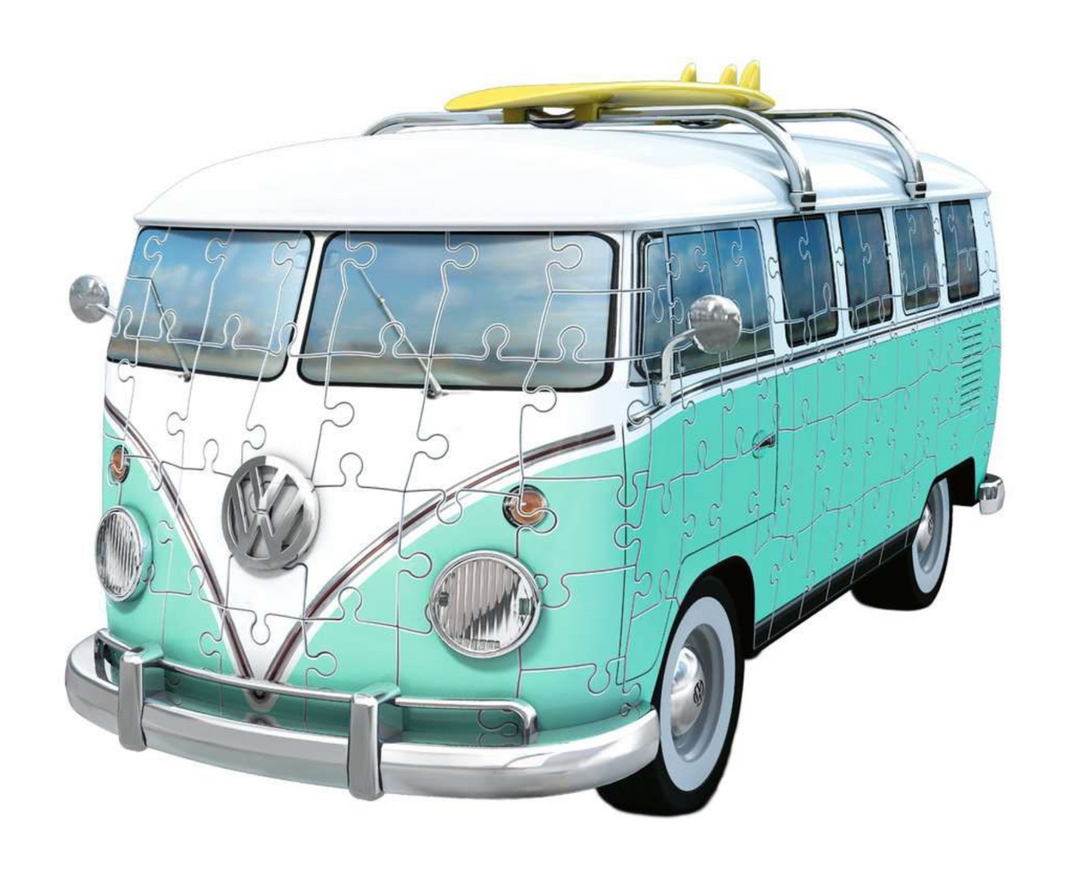 3D Puzzle Iconics: Volkswagen T1 Chrom Editionon
