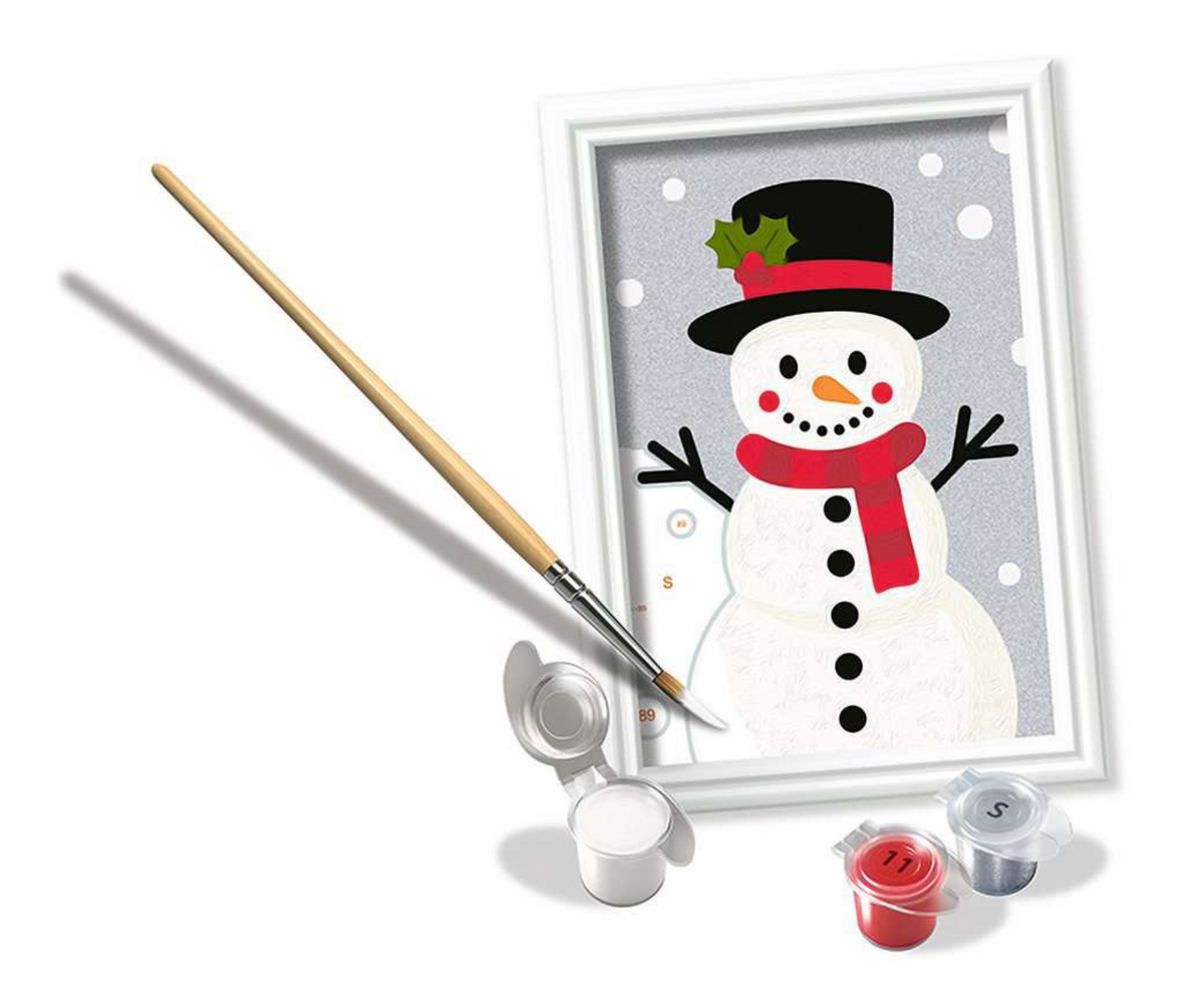 CreArt, Malen nach Zahlen Kinder - Schneemann Snowy