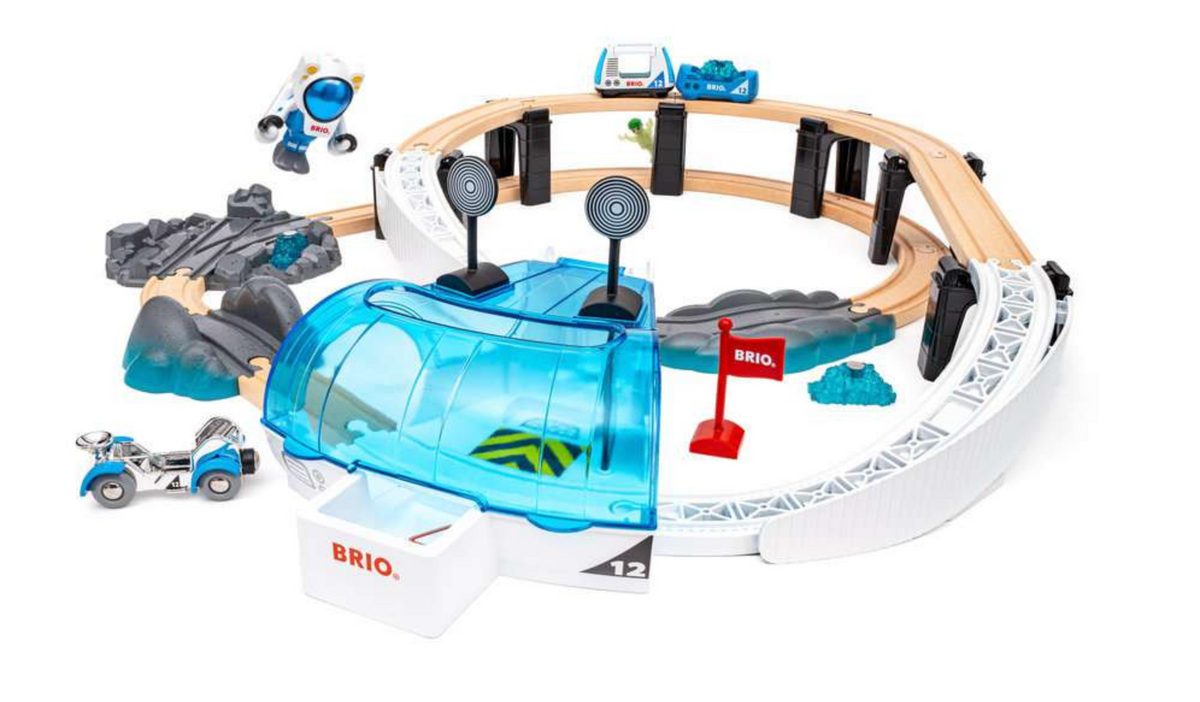 BRIO World - Großes Weltraumstations-Set - großes Holzeisenbahnset