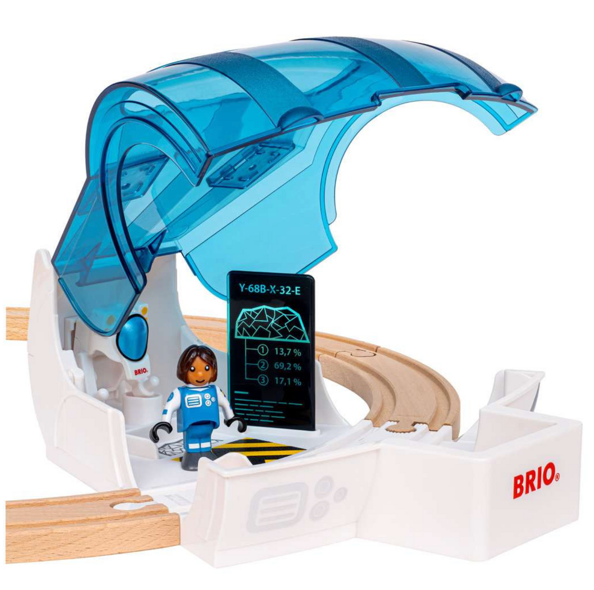 BRIO World - Großes Weltraumstations-Set - großes Holzeisenbahnset