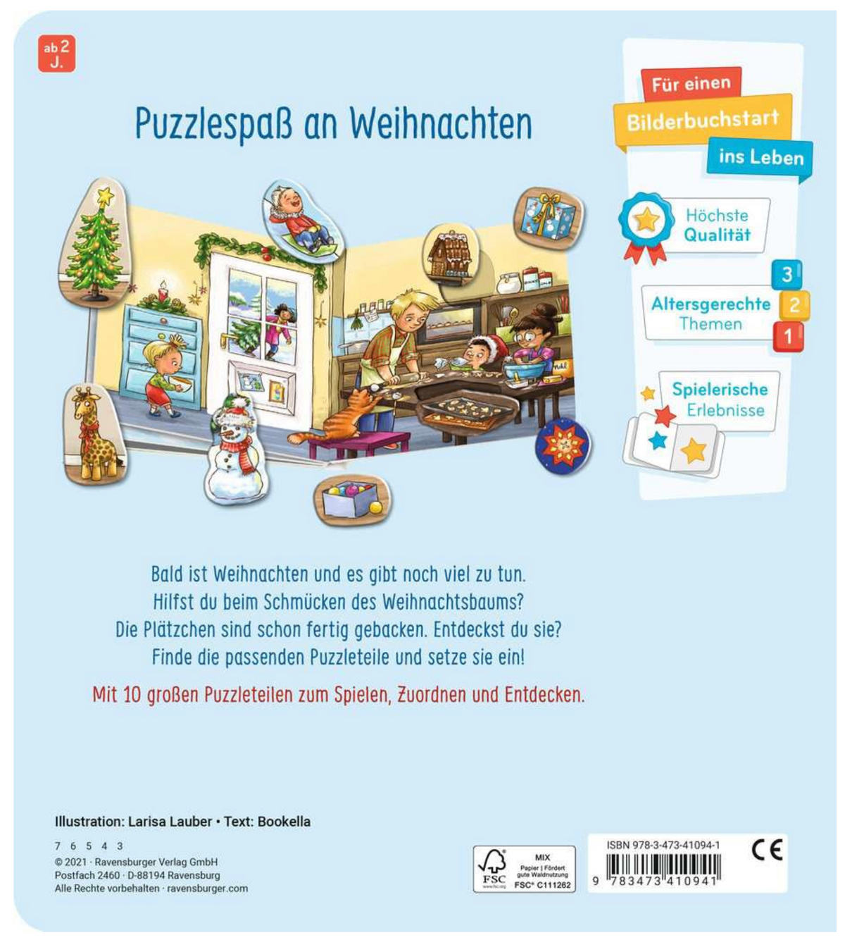 Mein großes Puzzle-Spielbuch - Weihnachten
