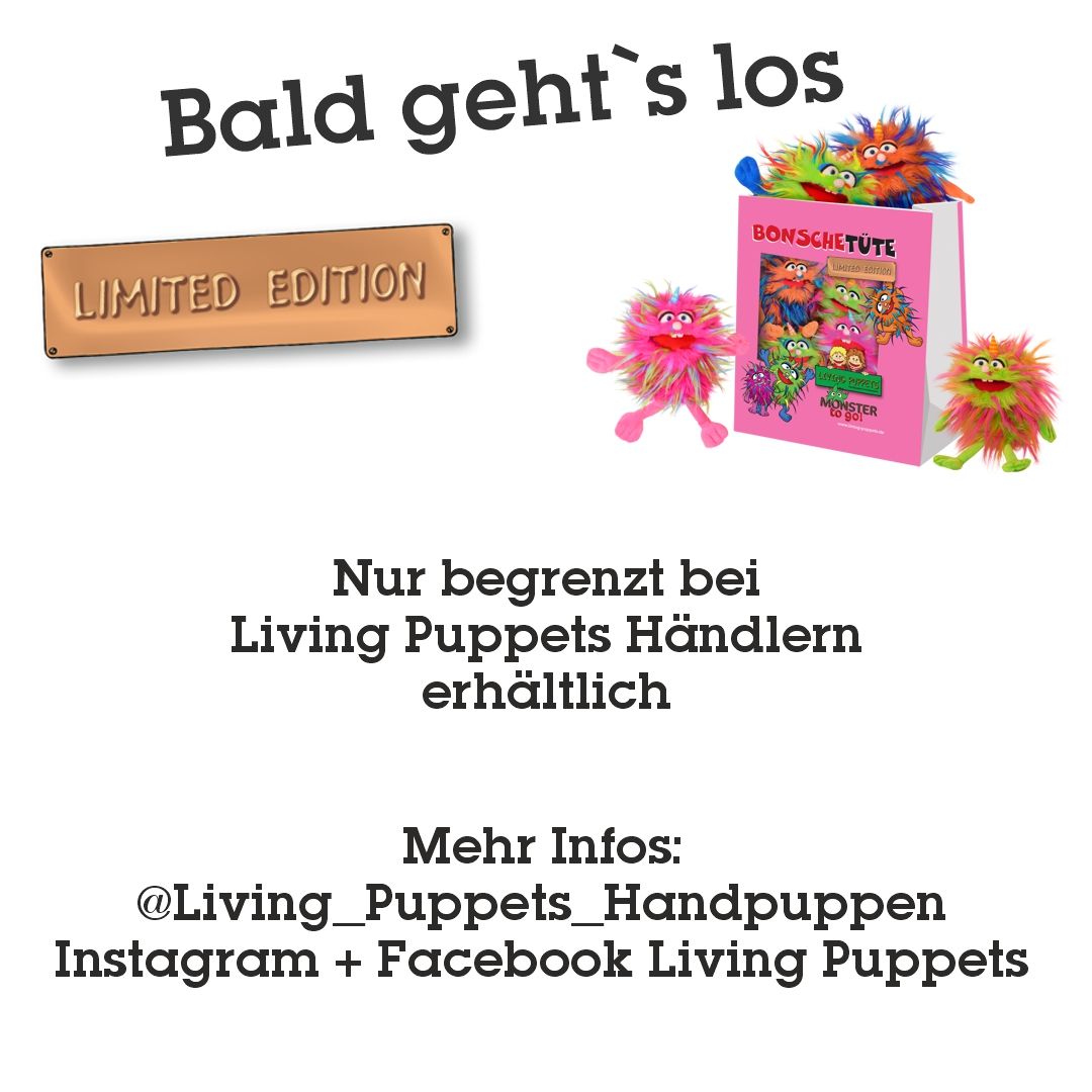 Handpuppe Living Puppets Bonschetüte (Handpuppen) - Limitiert