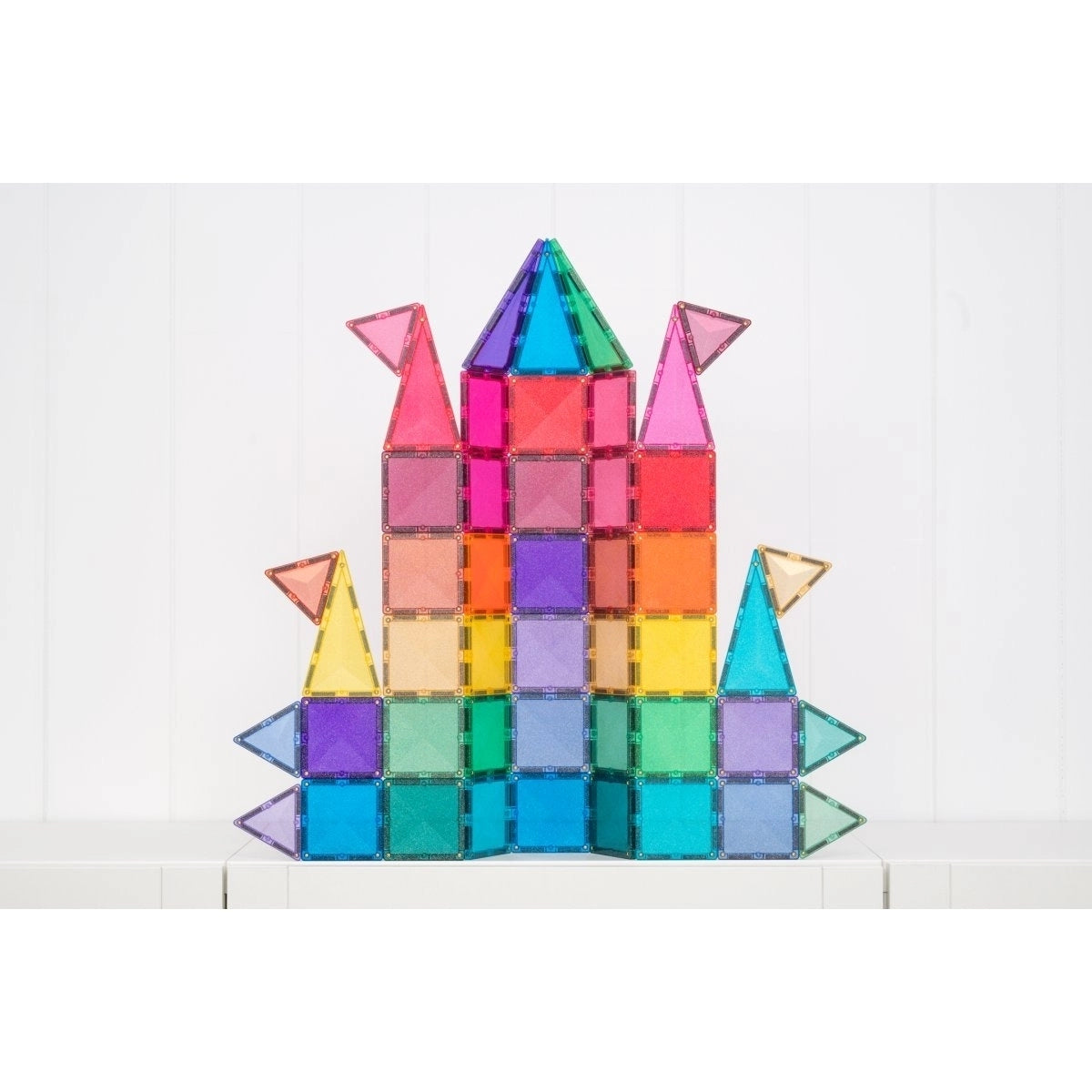 Bausteine CONNETIX Connetix Magnetbausteine Glitter Castle Pack 48 Teile
