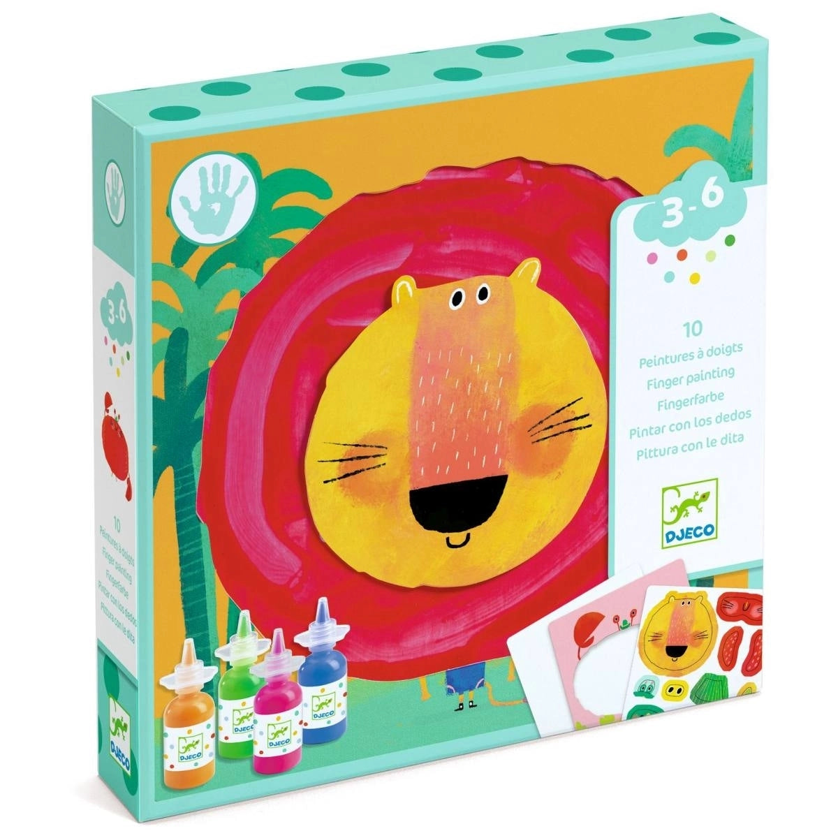 Lustige Tiere (3-6) - Fingerfarben