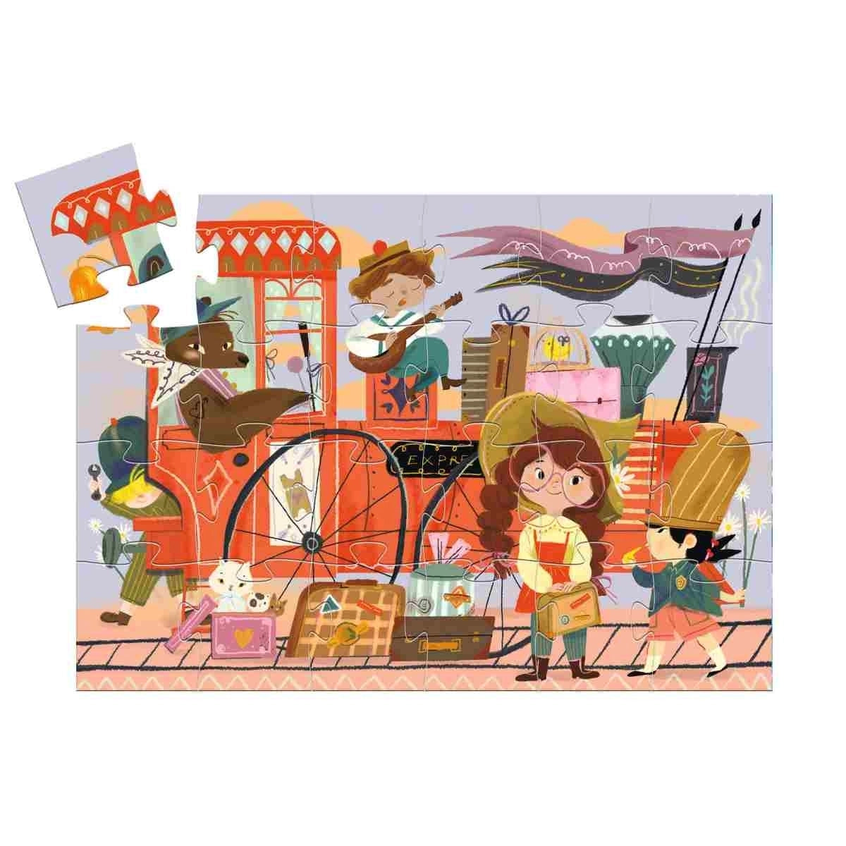 Puzzle DJECO Puzzle: Mias Reise - 36 Teile