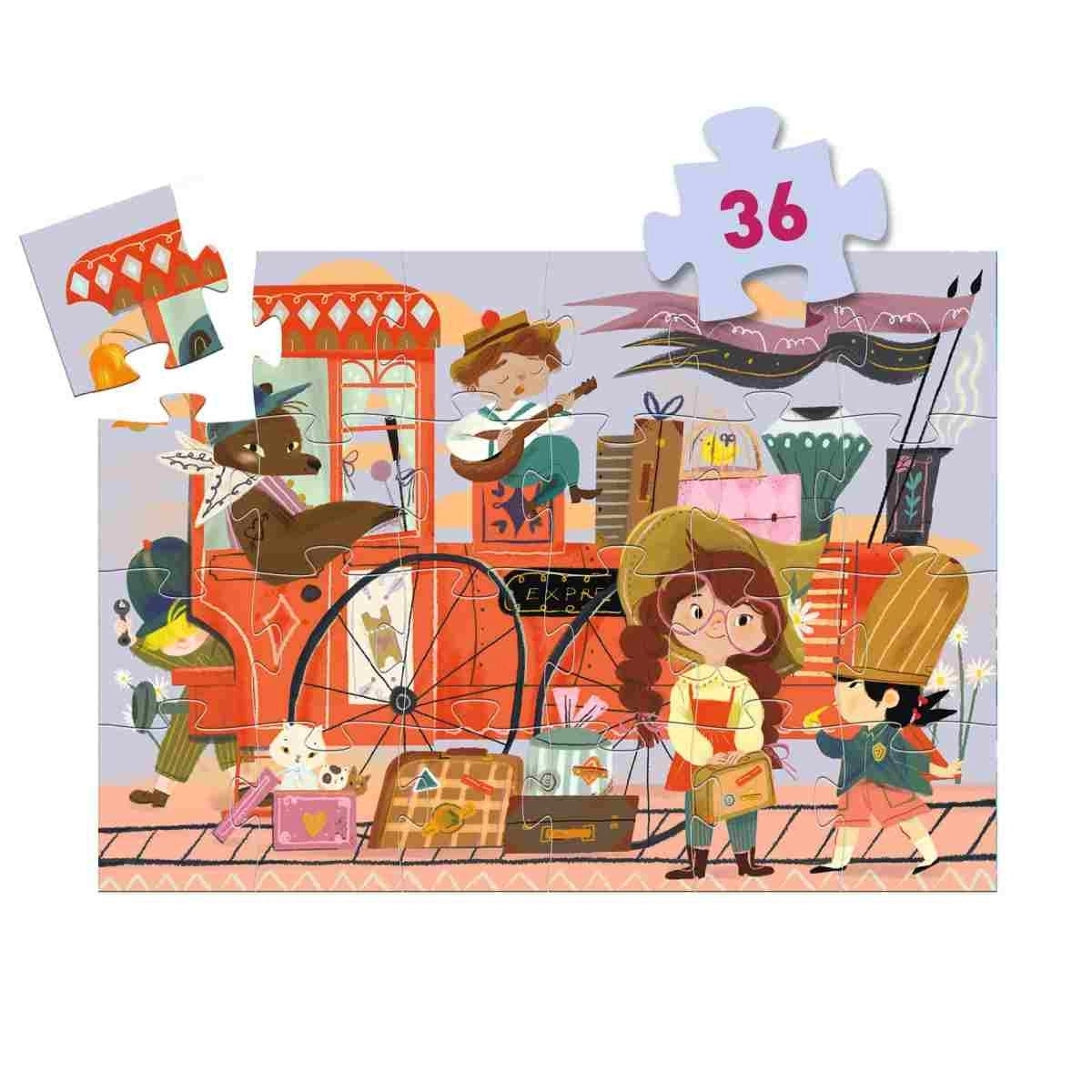 Puzzle DJECO Puzzle: Mias Reise - 36 Teile