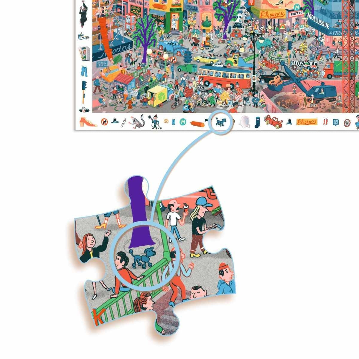 Wimmelpuzzle: Stadt - 200 Teile