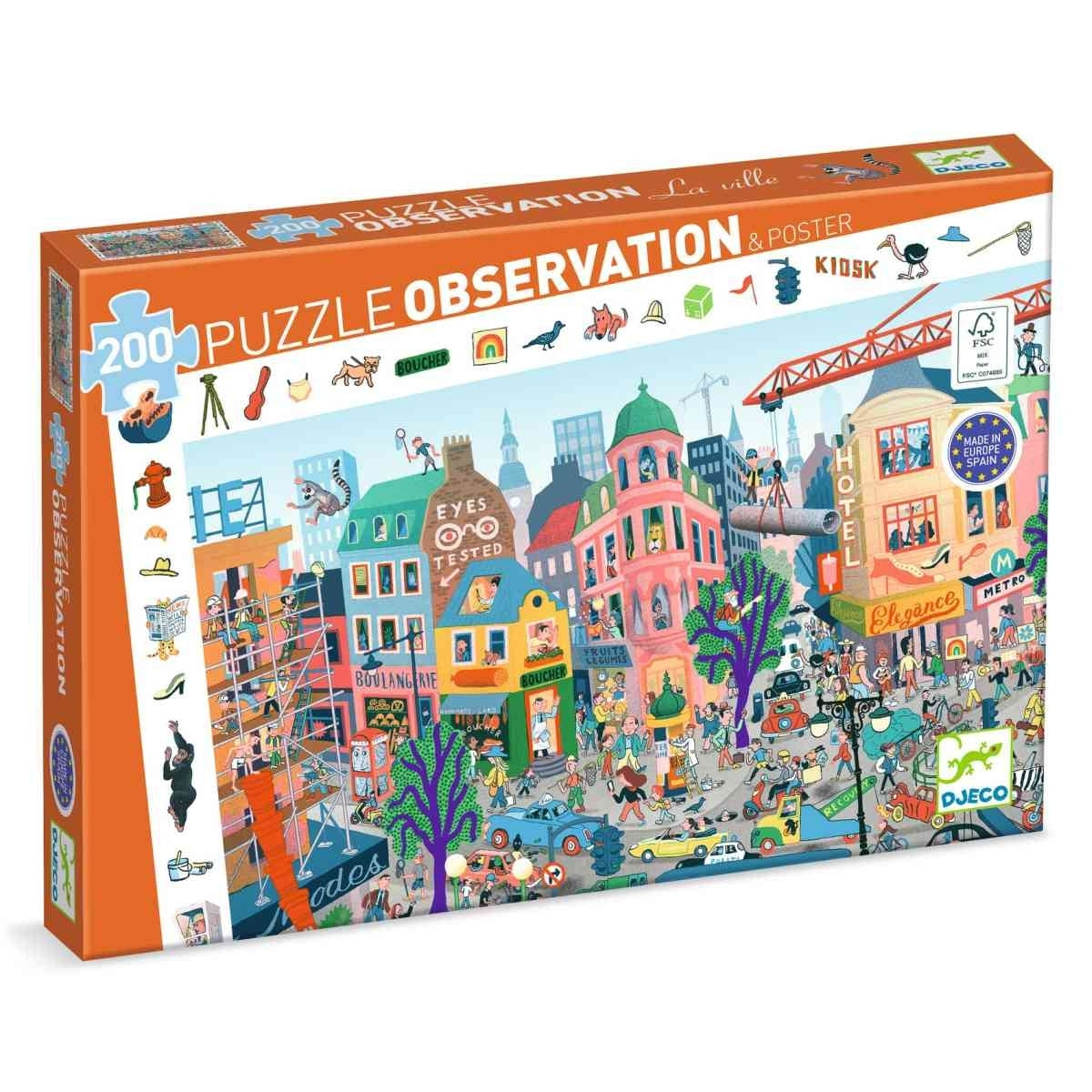 Wimmelpuzzle: Stadt - 200 Teile