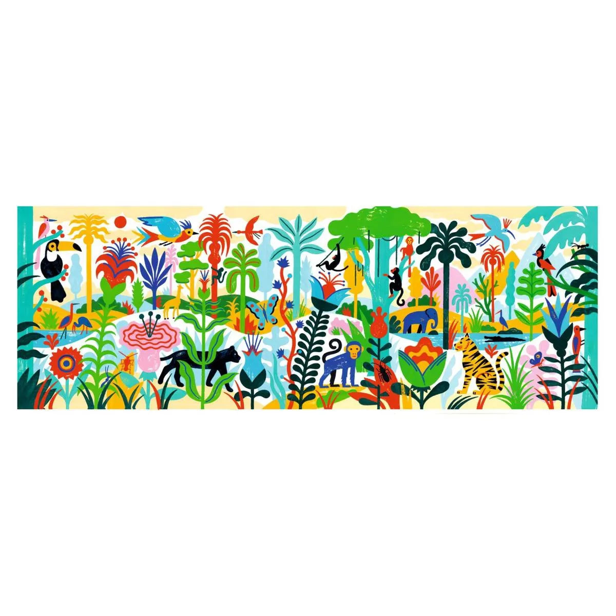 Puzzle DJECO Puzzle Gallery: Dschungel - 100 Teile