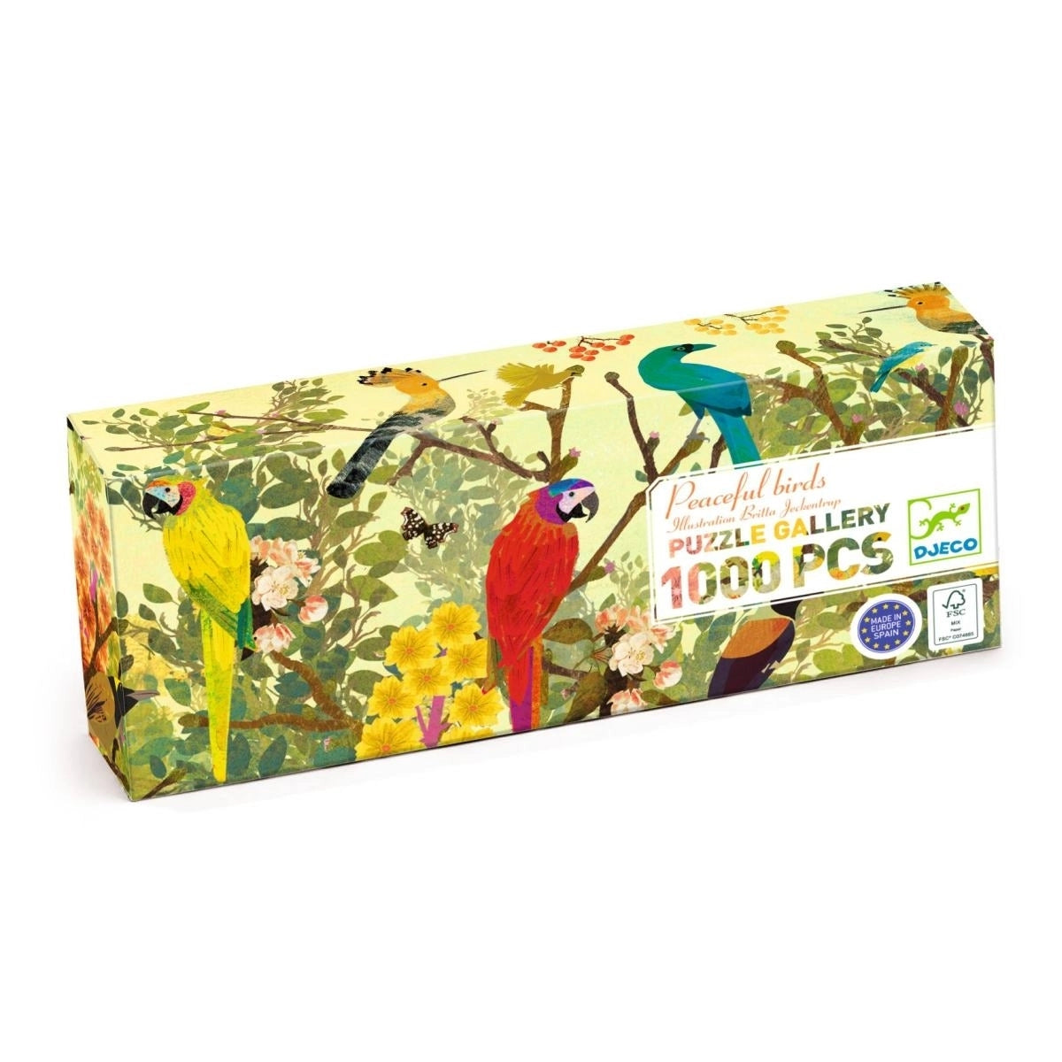 DJECO Puzzle Gallery: Friedliche Vögel - 1000 Teile