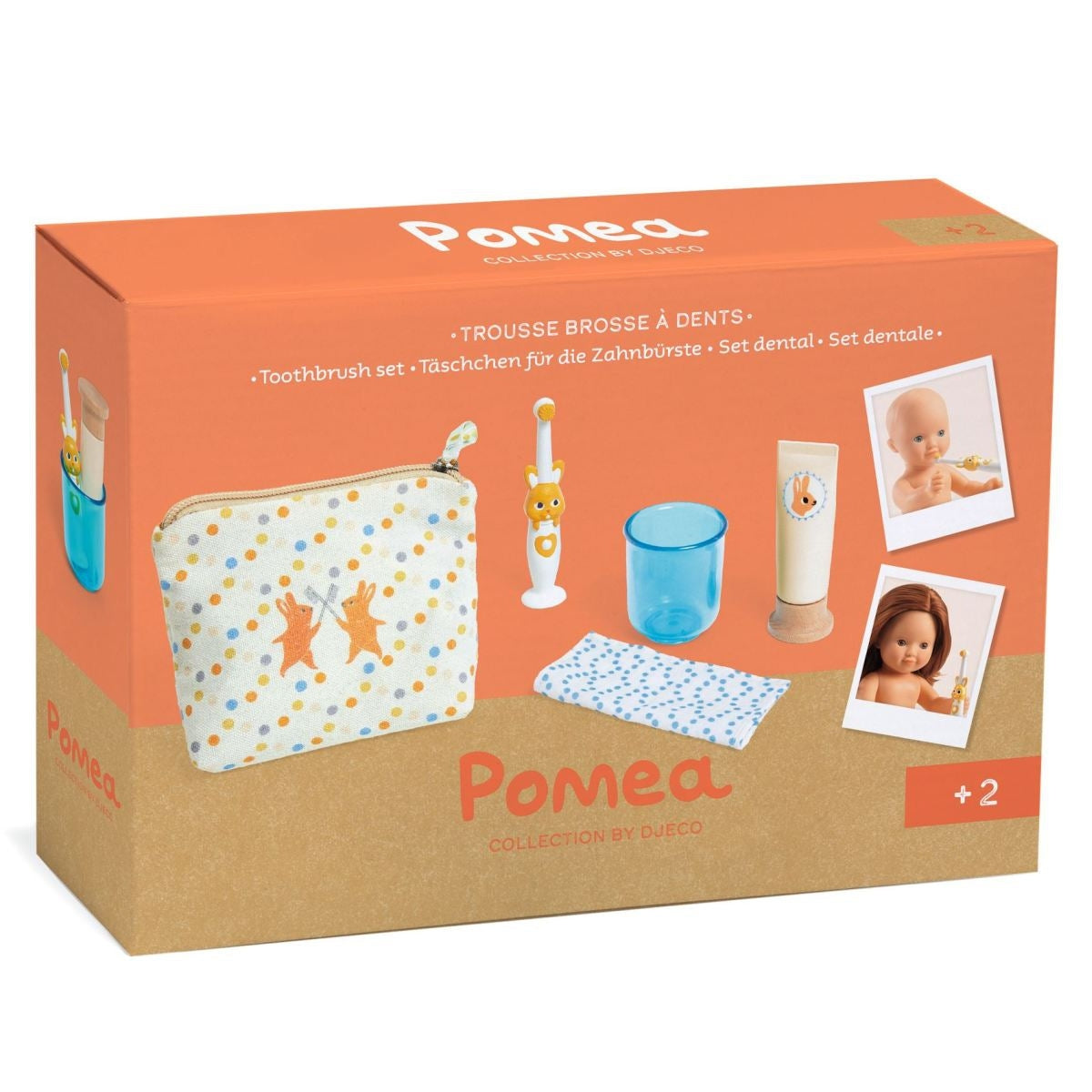 POMEA Puppen Zahnbürstenset