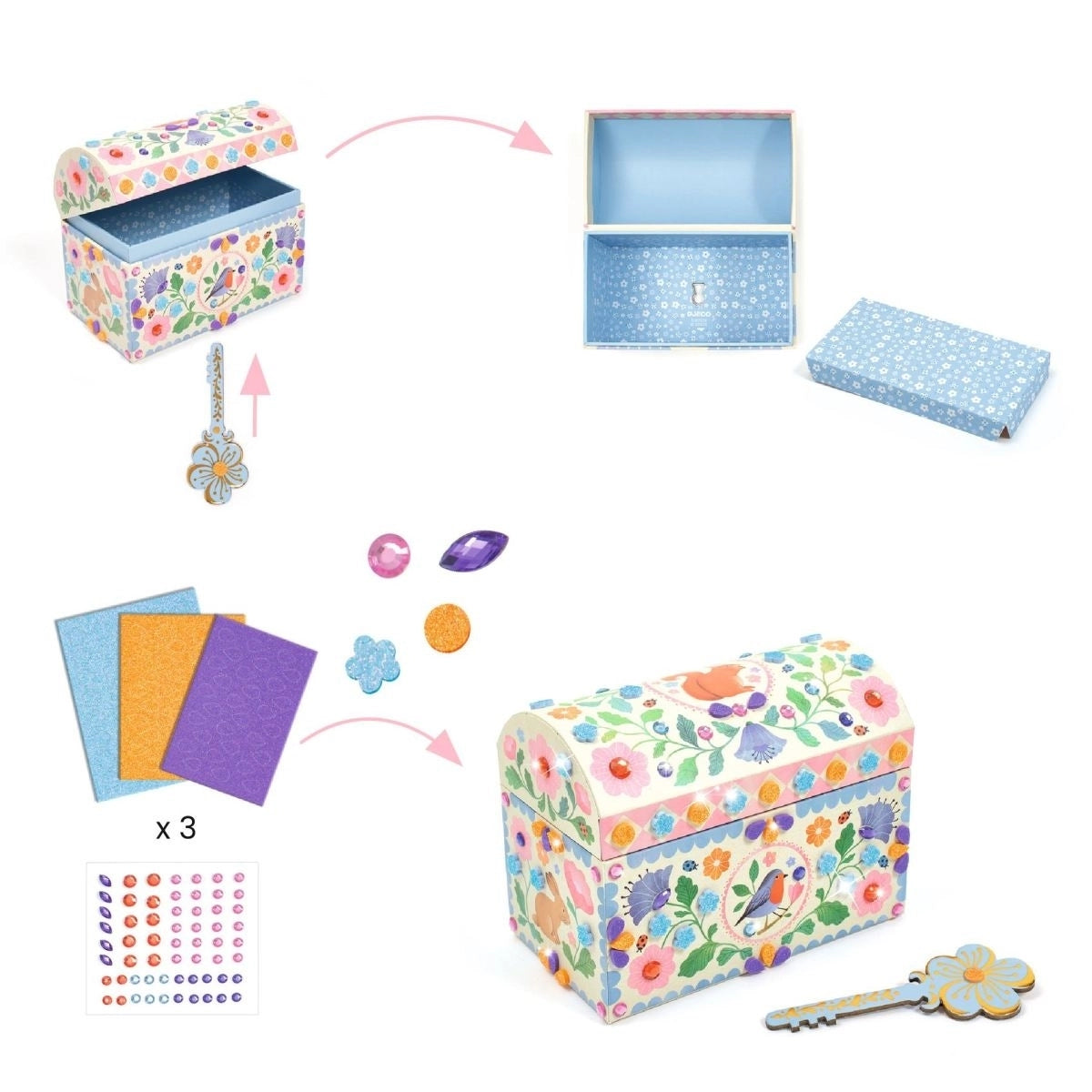 Basteln DJECO DIY: Schatztruhe Precious